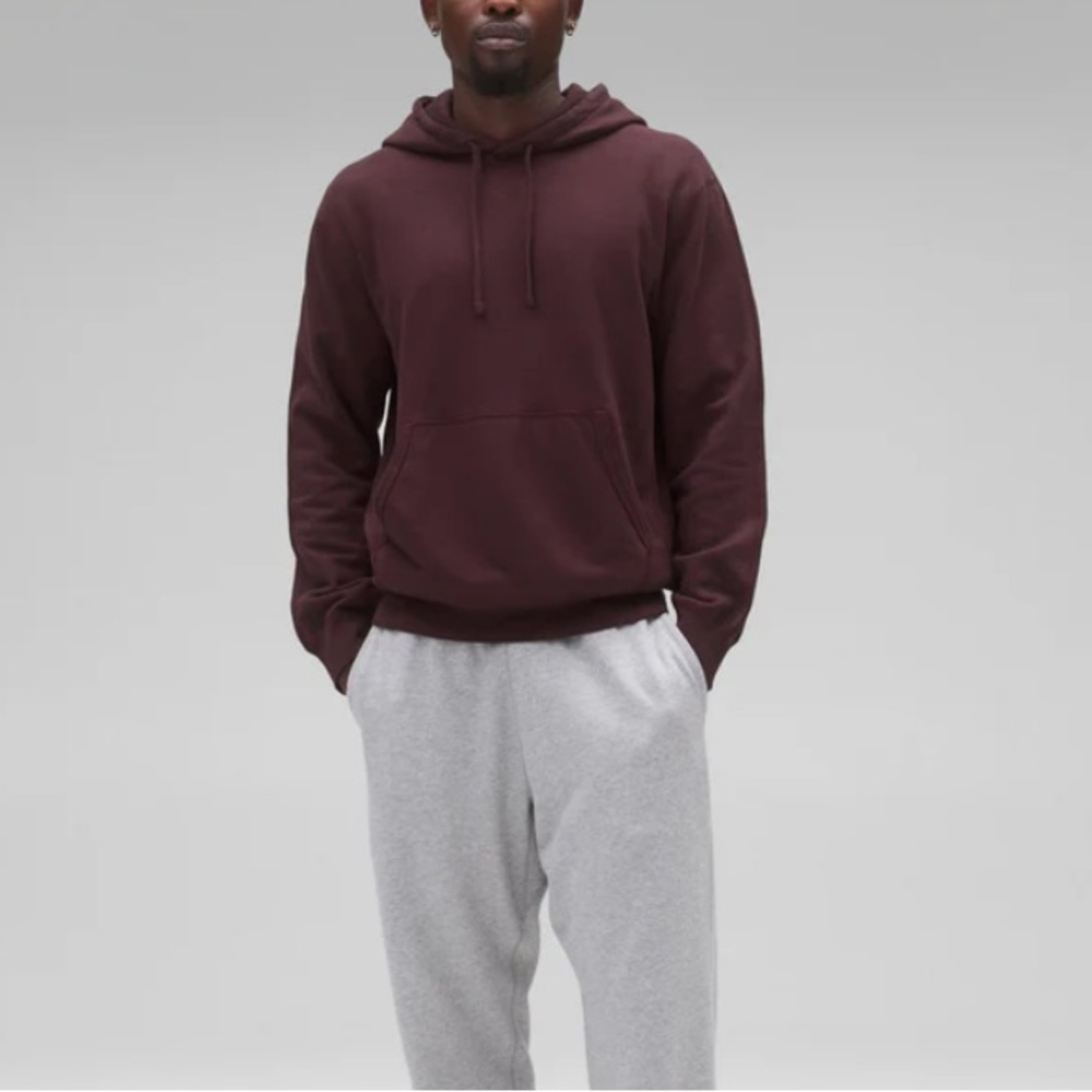 Reigning Champ Men's Midweight Burgundy Terry Hoodie